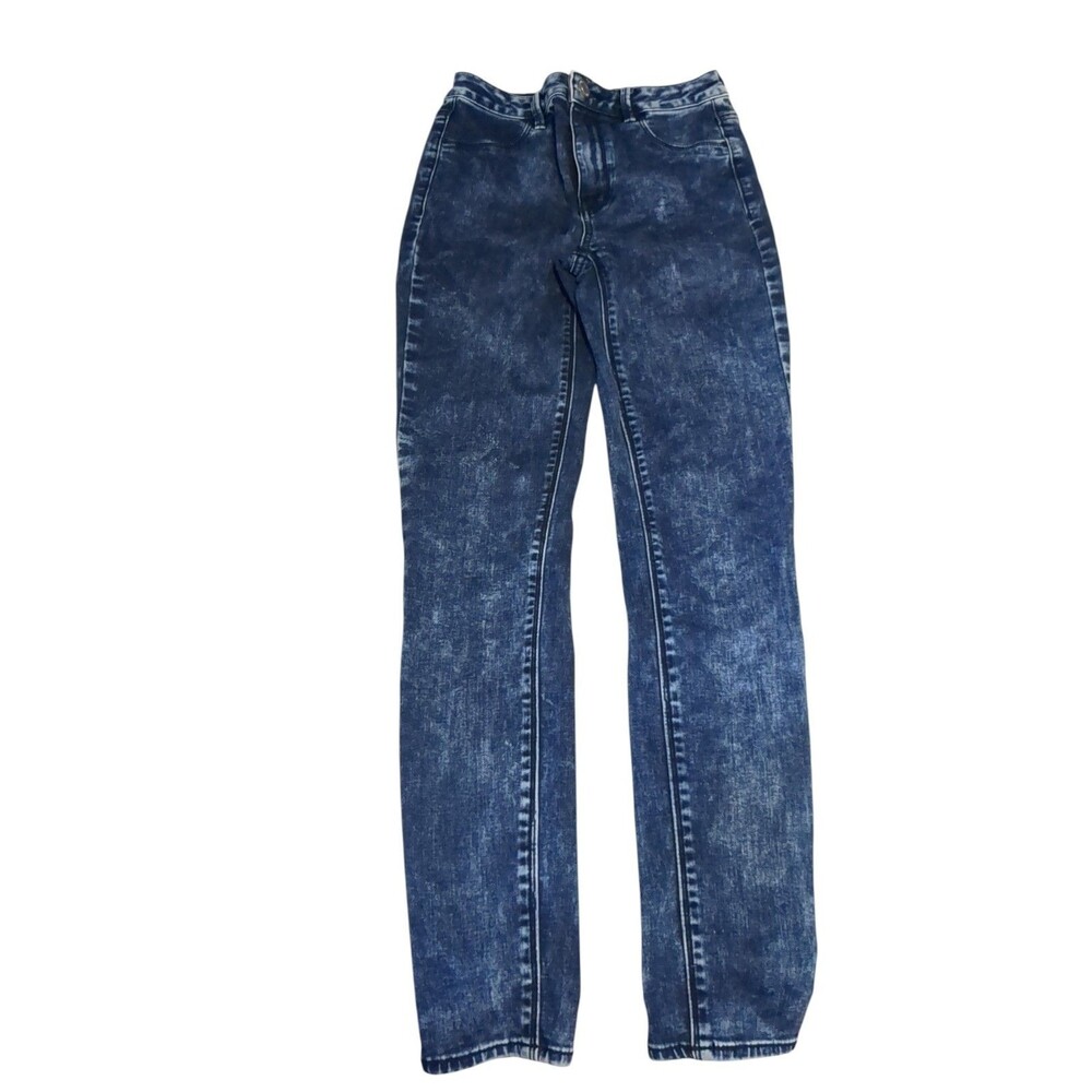American Eagle Women's Jeans Size 2 Reg Sky High Jegging Blue Stretch Denim